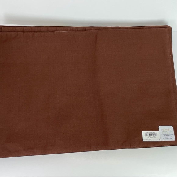 Milli Home Burnt Stripe Placemats Set 12 100% Cotton Designed by Marsha Cutler - Picture 2 of 10